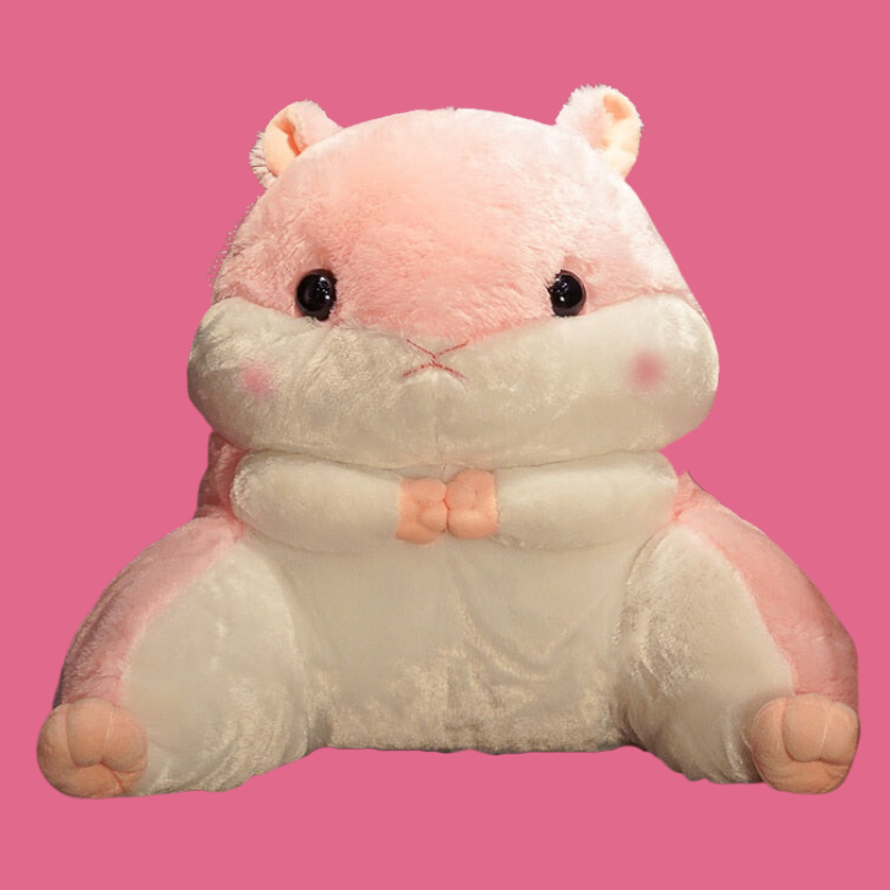 Hammy Plushie/Back Cushion (with Blanket + Hand Warmer)