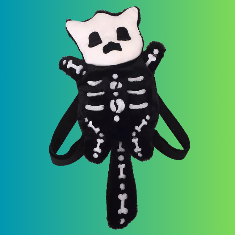 Skull Plush Backpack