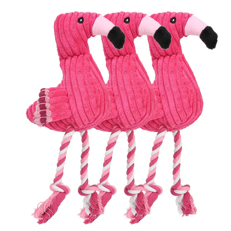 Cute Flamingo Pet Chew Toy