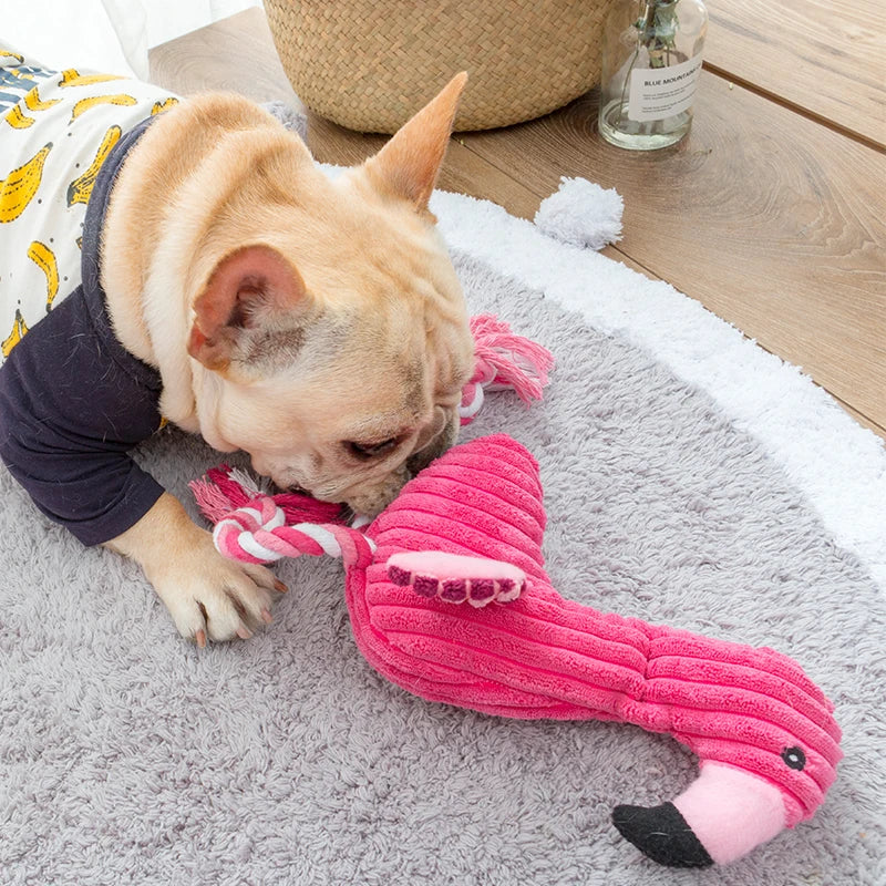 Cute Flamingo Pet Chew Toy