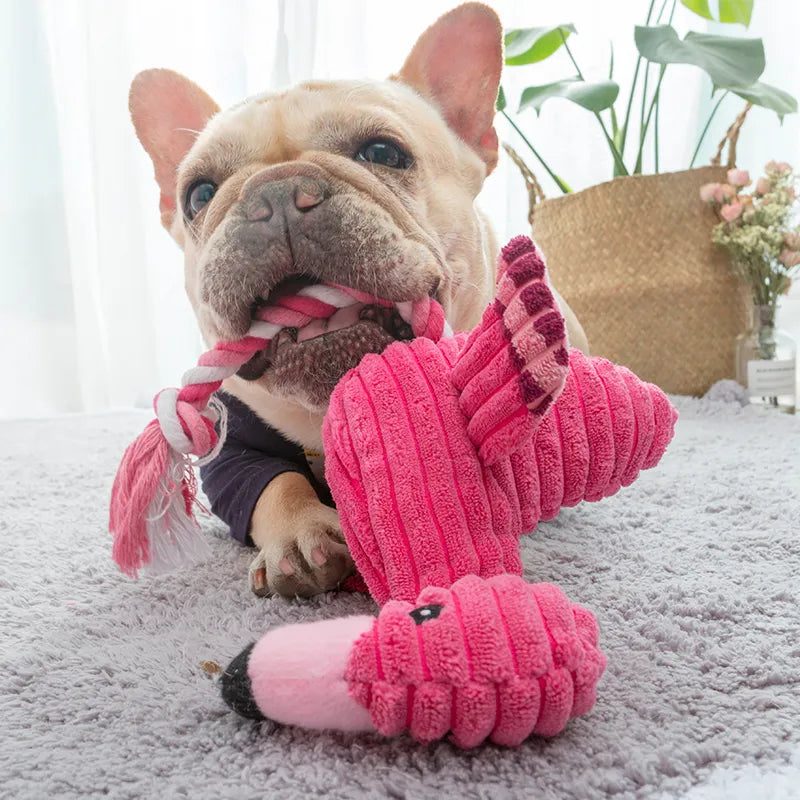 Cute Flamingo Pet Chew Toy