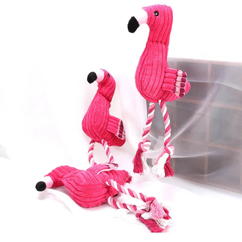 Cute Flamingo Pet Chew Toy