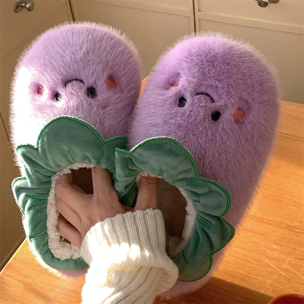 Eggplant Slippers