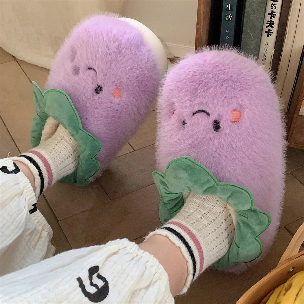 Eggplant Slippers