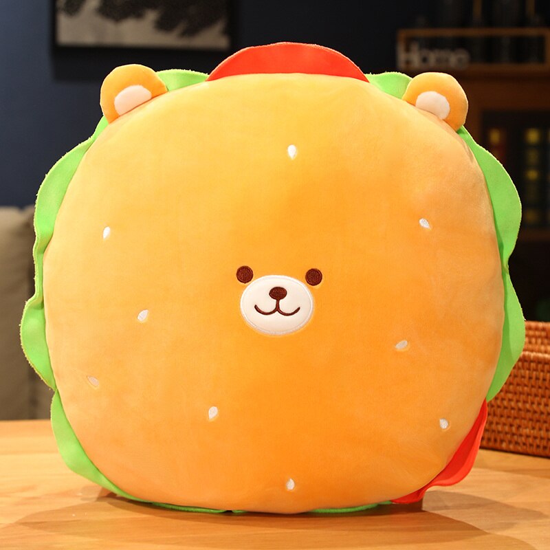 Kawaii Hamburger Pillow