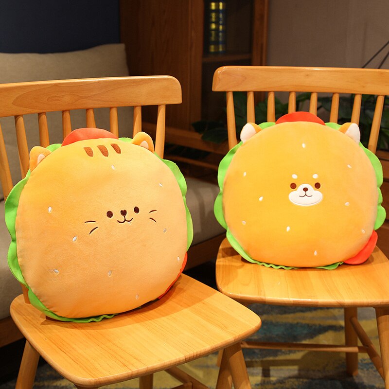 Kawaii Hamburger Pillow