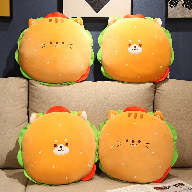 Kawaii Hamburger Pillow