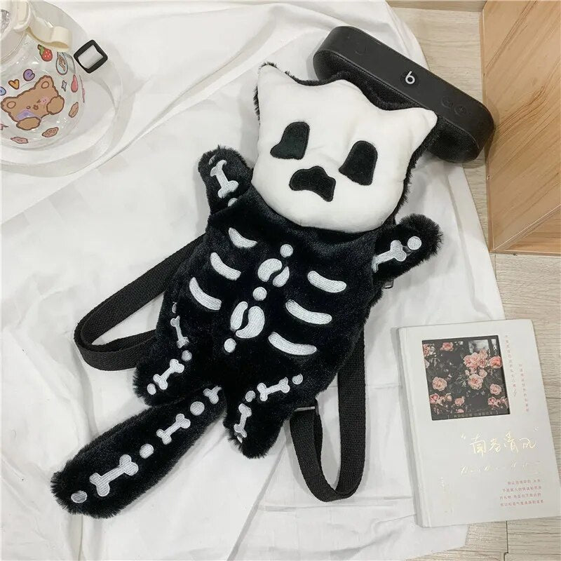 Skull Plush Backpack
