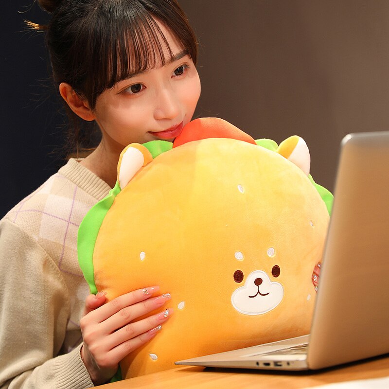 Kawaii Hamburger Pillow