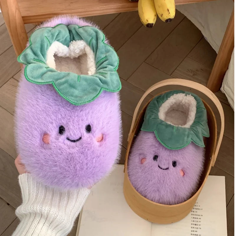 Eggplant Slippers