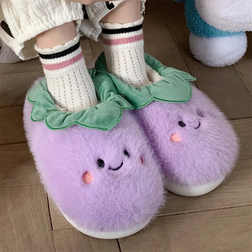 Eggplant Slippers