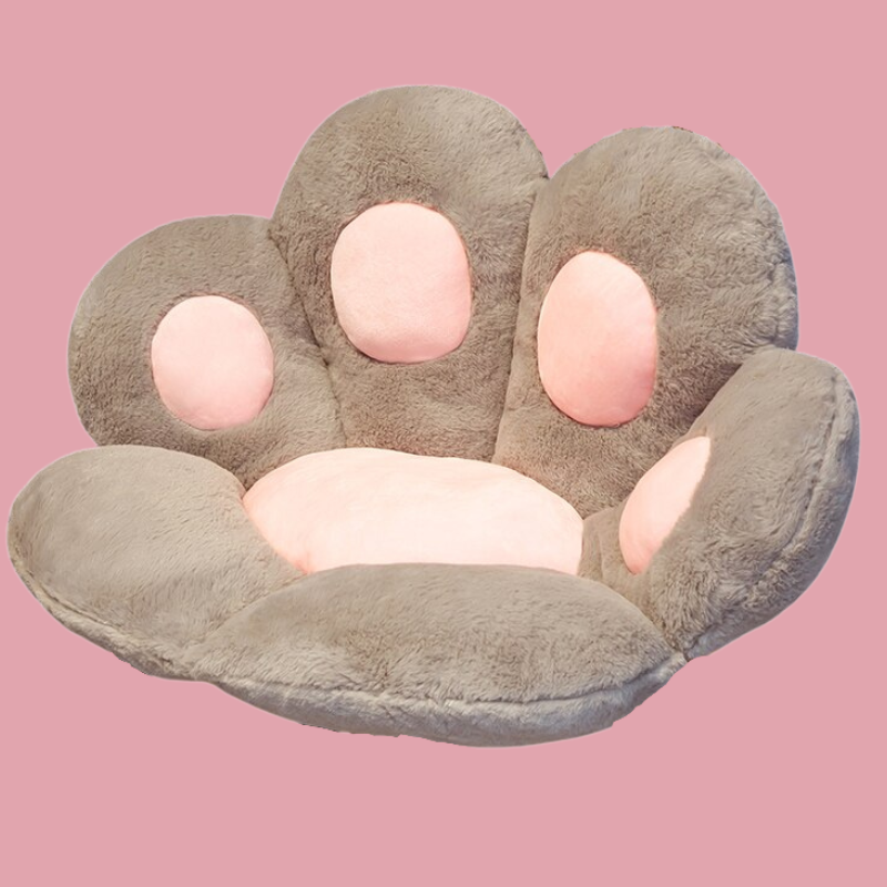 Cute Cat Paw Chair Pillow - Black