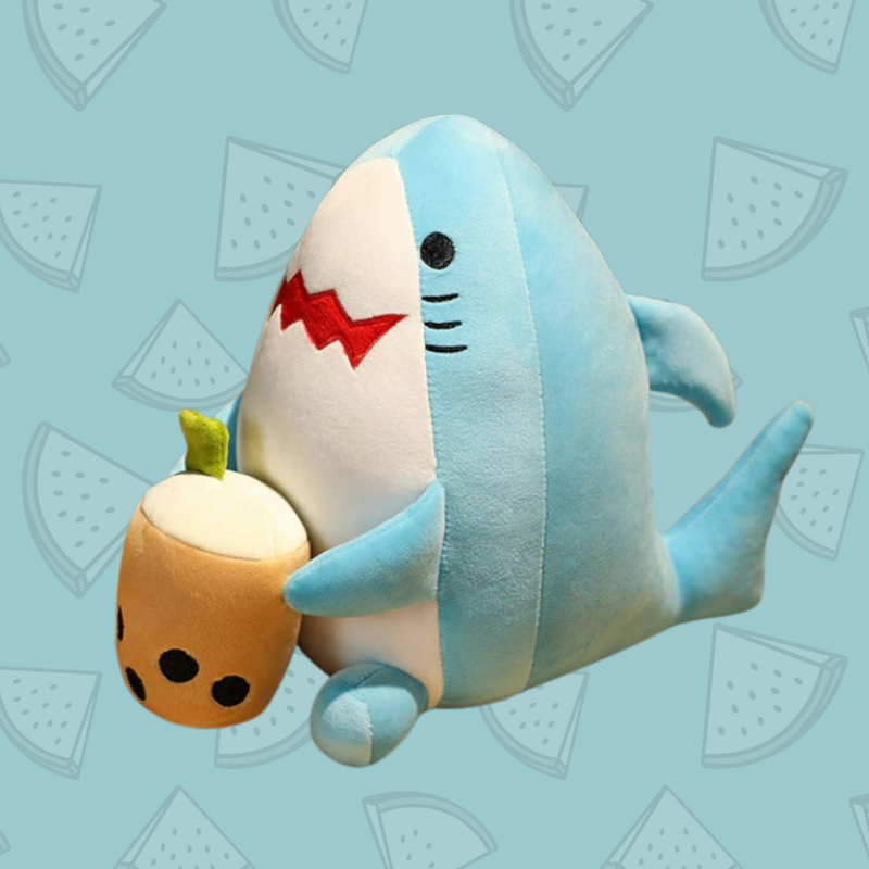 Boba Shark Plushie