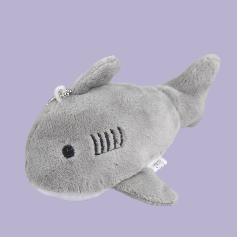Kawaii Shark Keychain