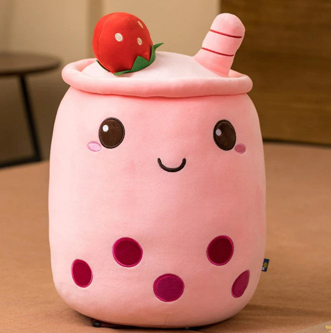 Kawaii Strawberry Sugar Boba Plushie