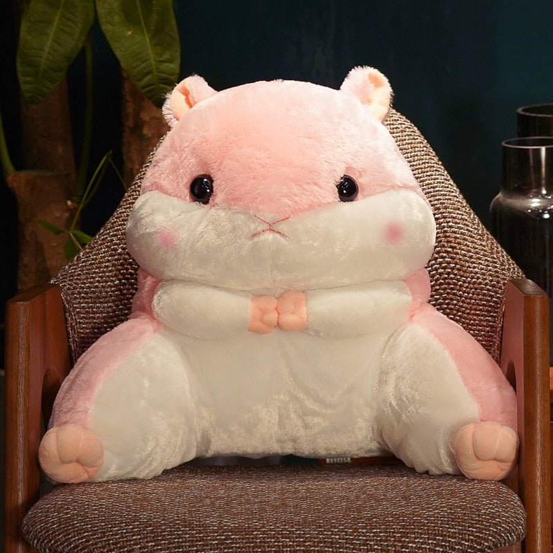 Hammy Plushie/Back Cushion (with Blanket + Hand Warmer)