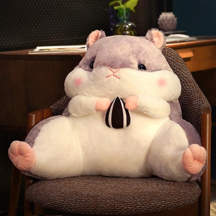 Hammy Plushie/Back Cushion (with Blanket + Hand Warmer)