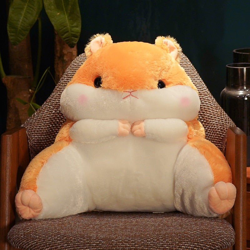 Hammy Plushie/Back Cushion (with Blanket + Hand Warmer)