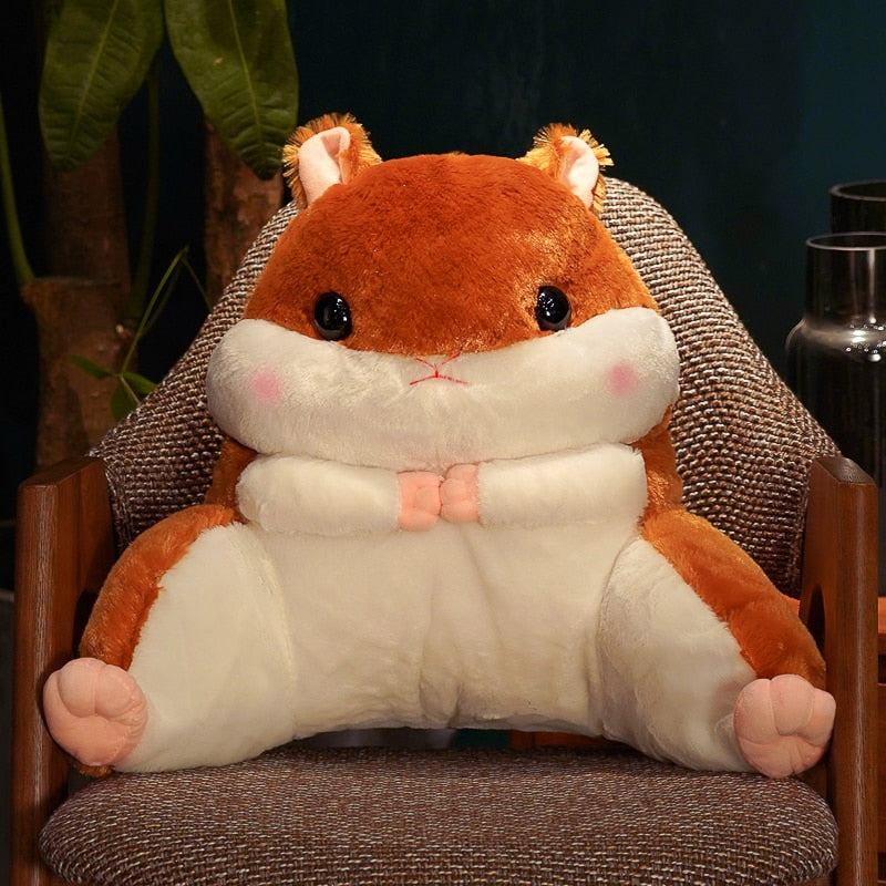 Hammy Plushie/Back Cushion (with Blanket + Hand Warmer)
