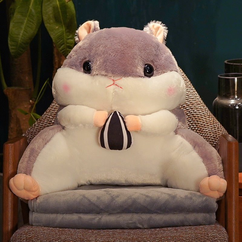 Hammy Plushie/Back Cushion (with Blanket + Hand Warmer)