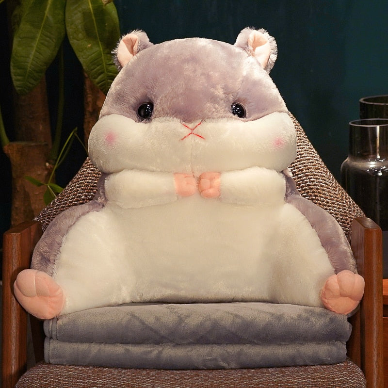 Hammy Plushie/Back Cushion (with Blanket + Hand Warmer)