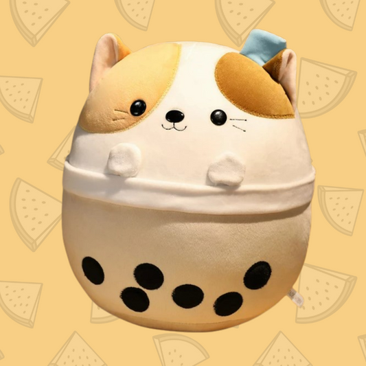 Kawaii Cat Milk Tea Boba Plushie