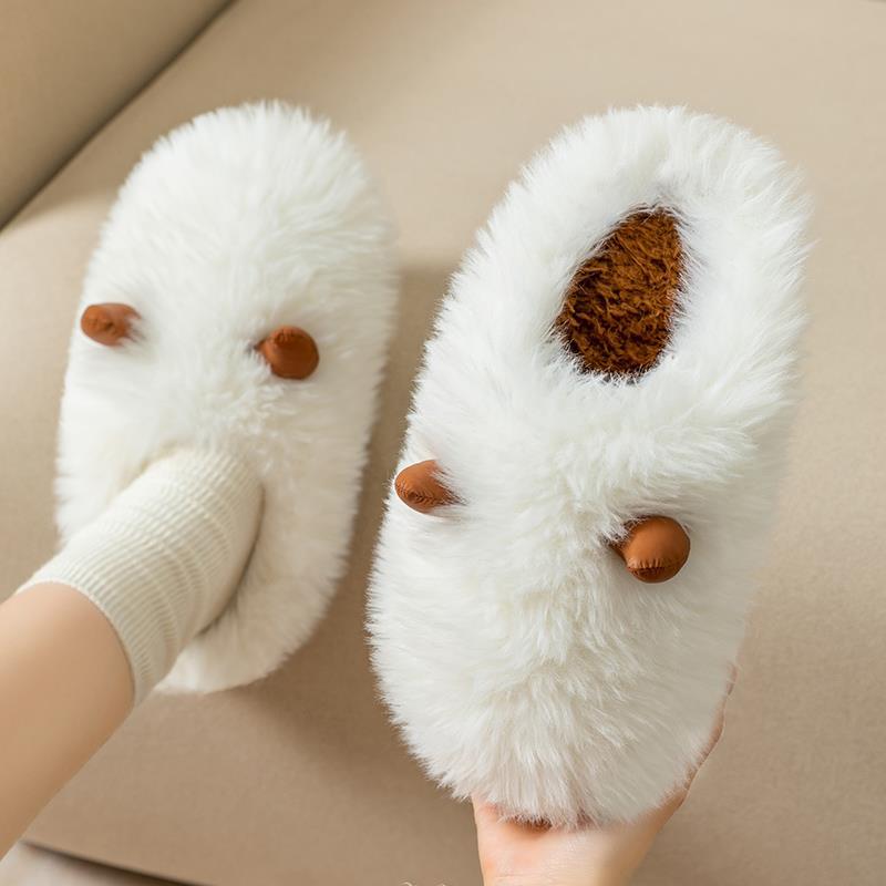 Furry Cotton Slippers