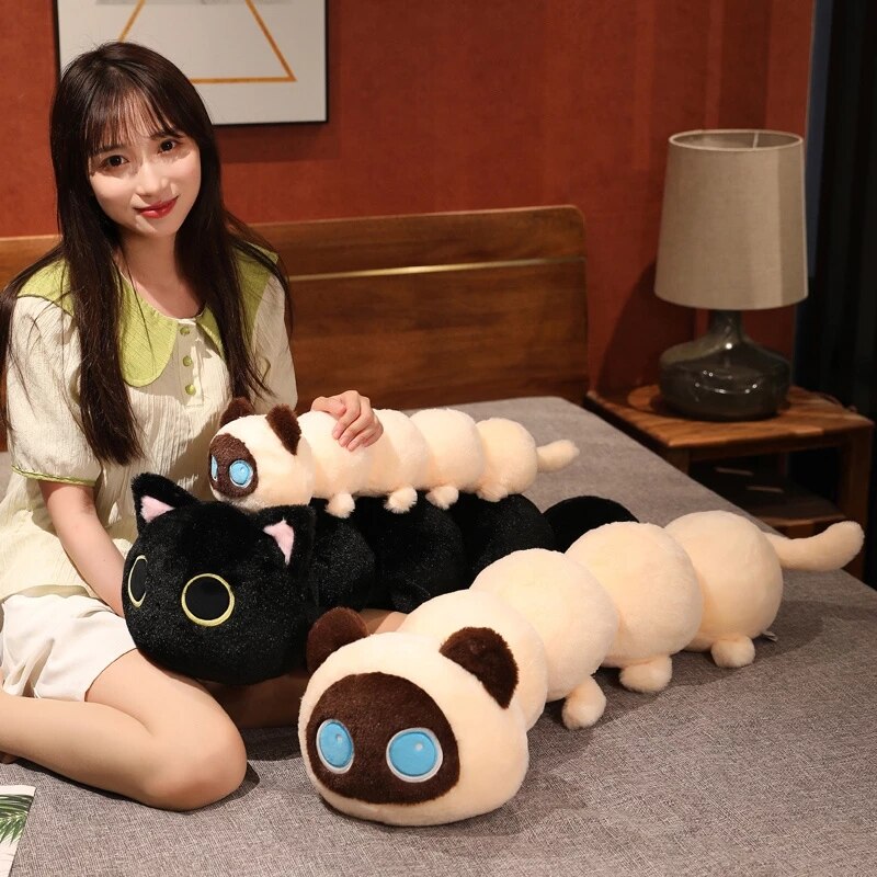 Giant Caterpillar Plushie Cat