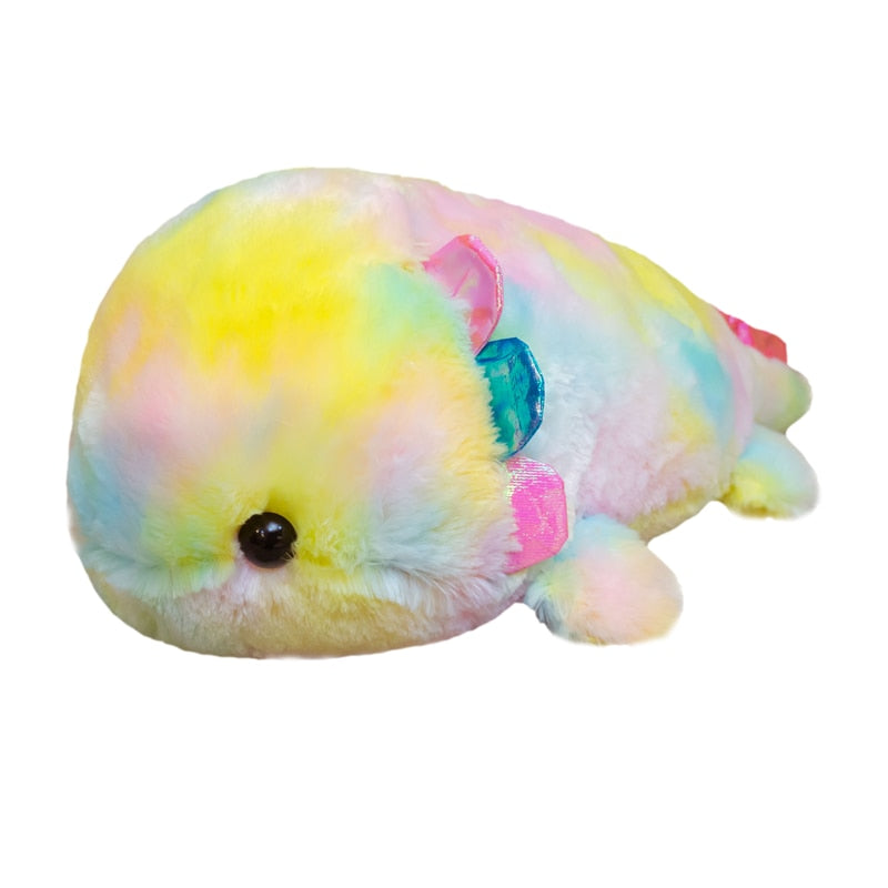 Rainbow Axolotl Plushie