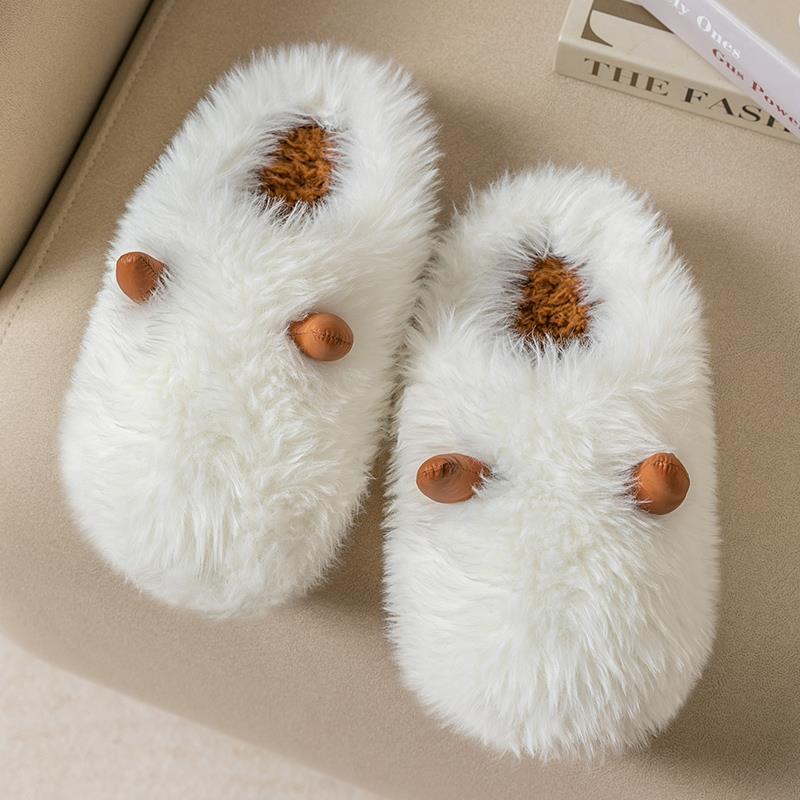 Furry Cotton Slippers