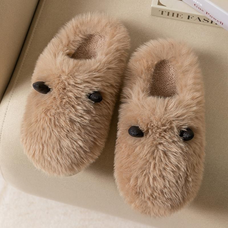 Furry Cotton Slippers
