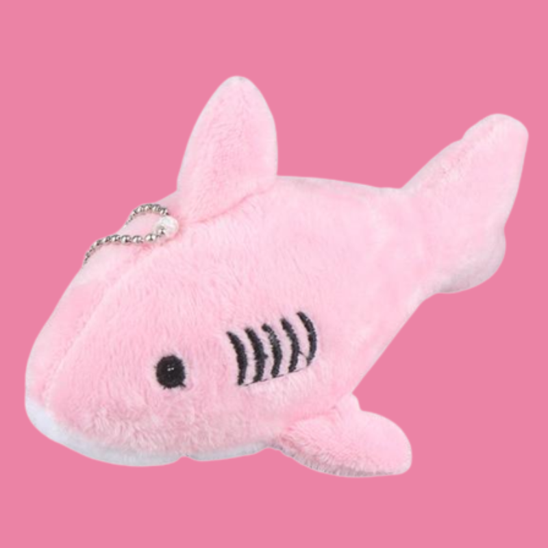Kawaii Shark Keychain