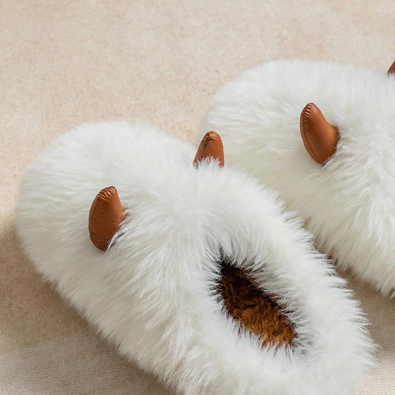 Furry Cotton Slippers