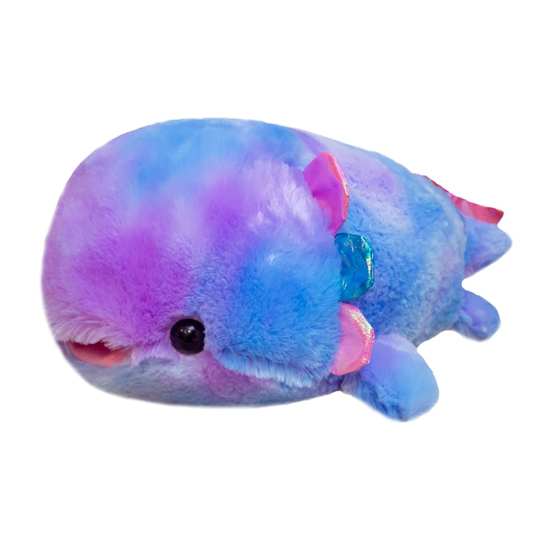 Rainbow Axolotl Plushie
