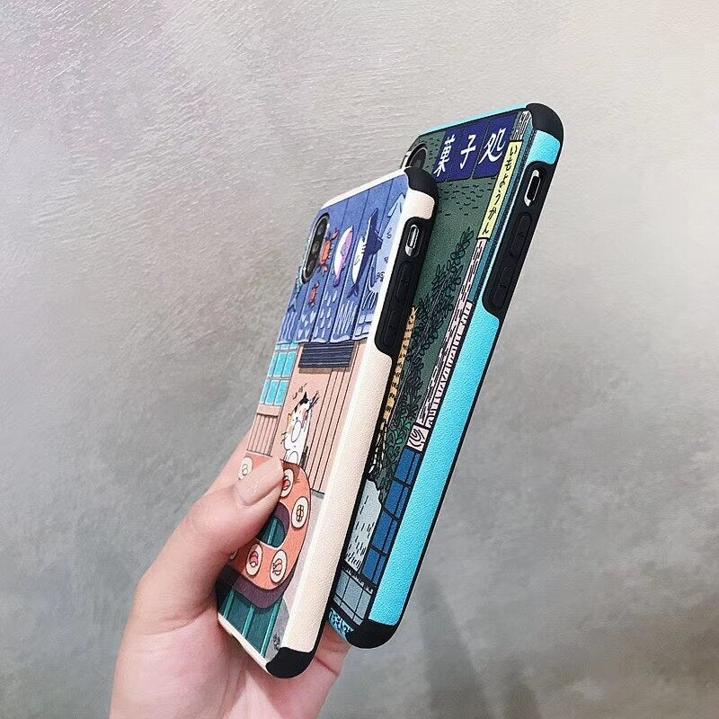 Japanese Cat Art Case