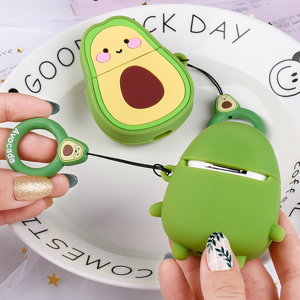 Cute Avocado AirPods Case (AirPods 1/2)