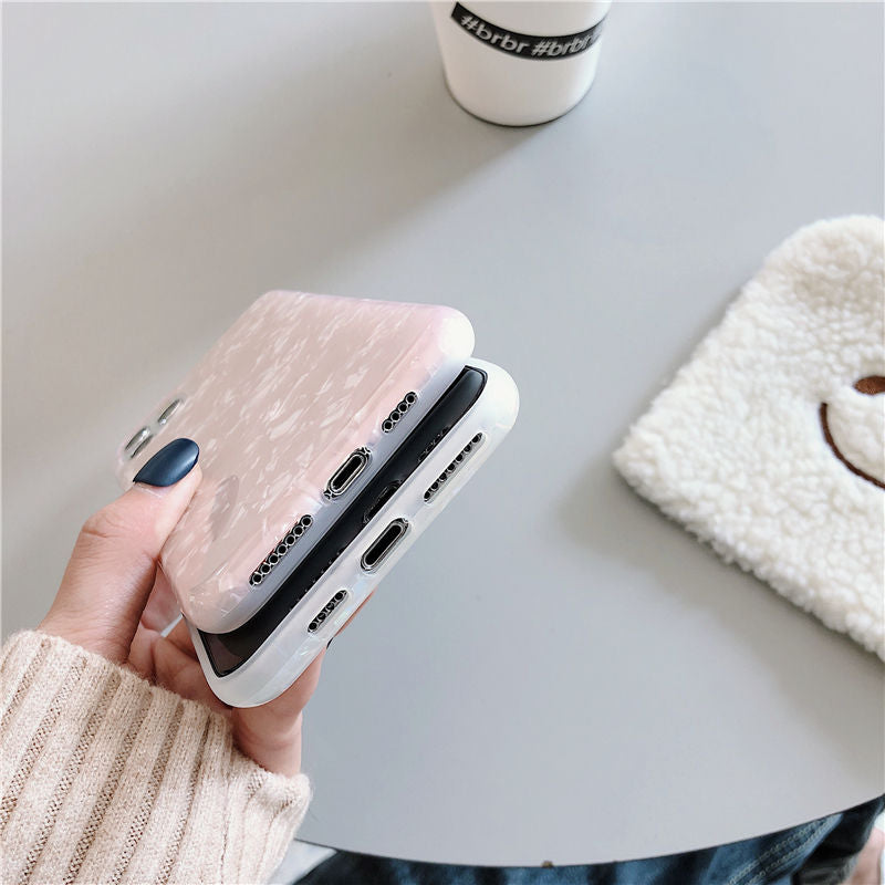 Marble Glitter iPhone Case