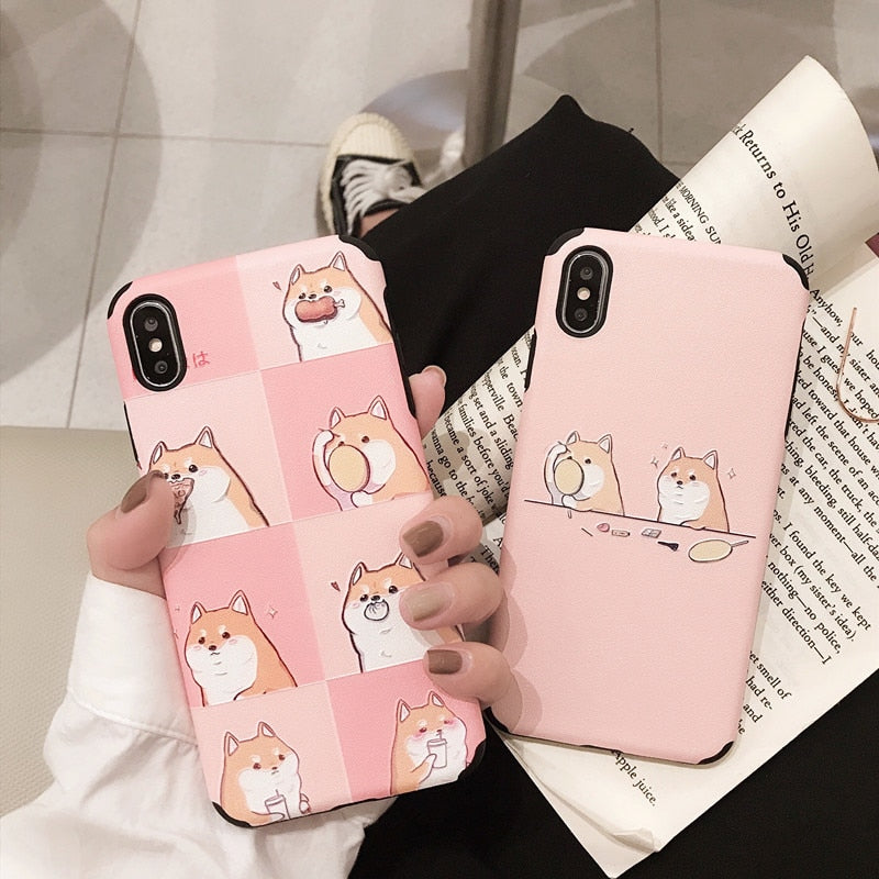 Hungry Shiba iPhone Cases