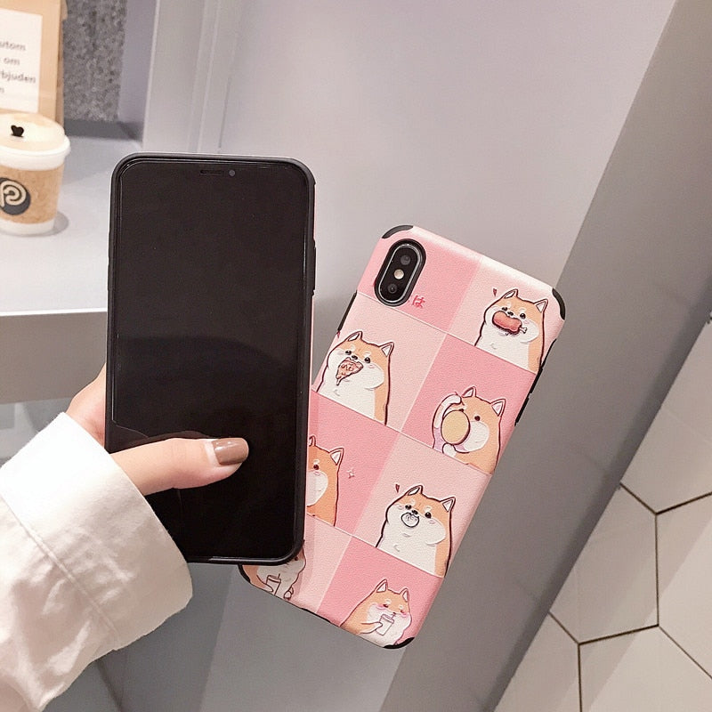 Hungry Shiba iPhone Cases