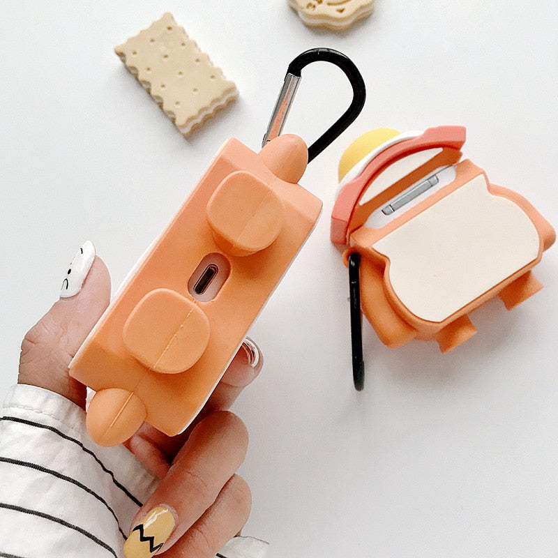 Sunny Side Up Sandwich AirPods Case