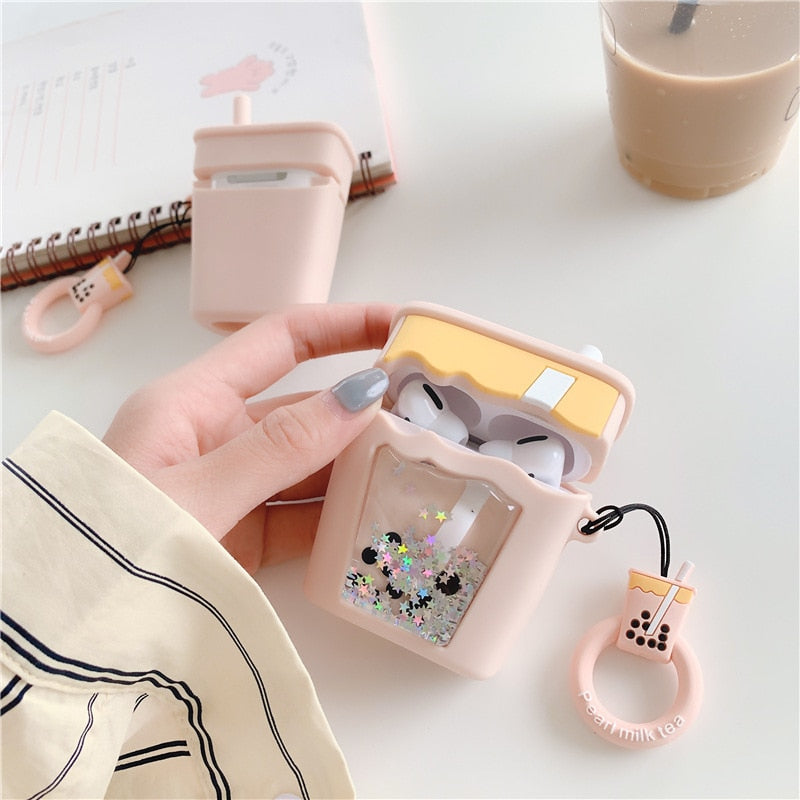 Boba Airpods Pro Glitter Case