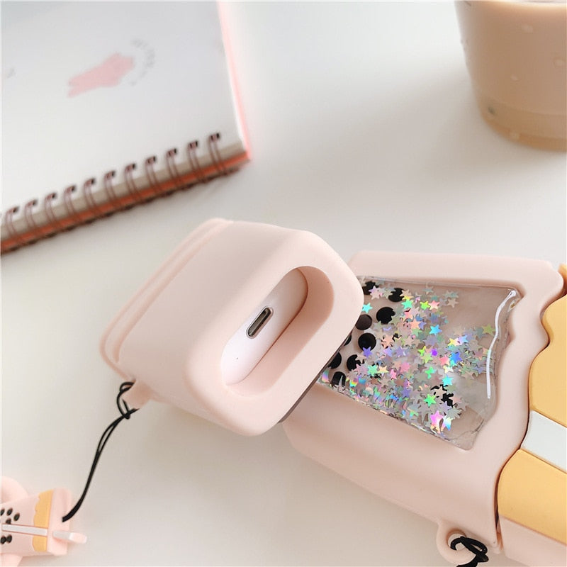 Boba Airpods Pro Glitter Case