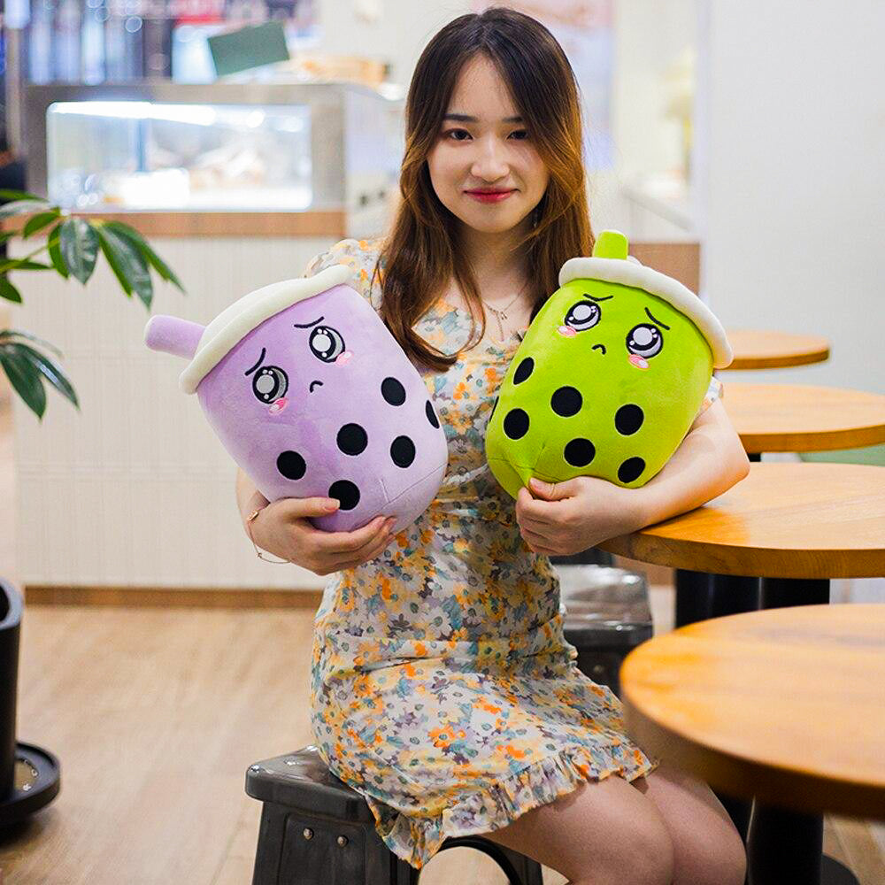 Taro and Matcha Boba Plushie