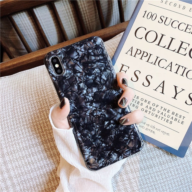 Marble Glitter iPhone Case