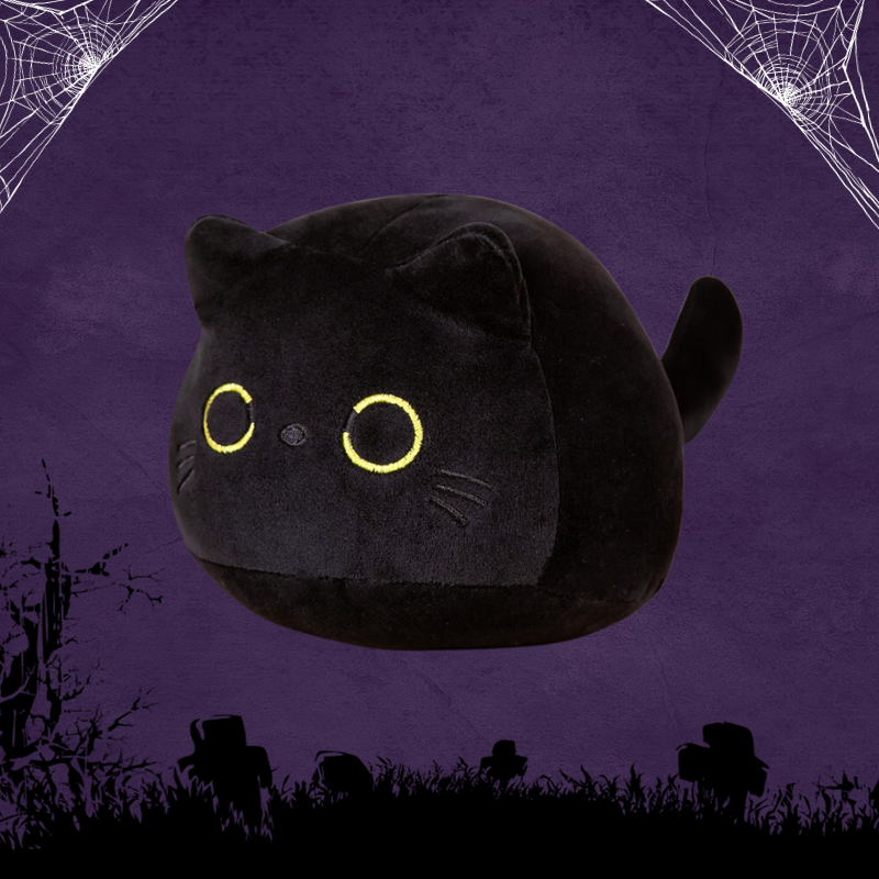 Black Kawaii Cat Plushie