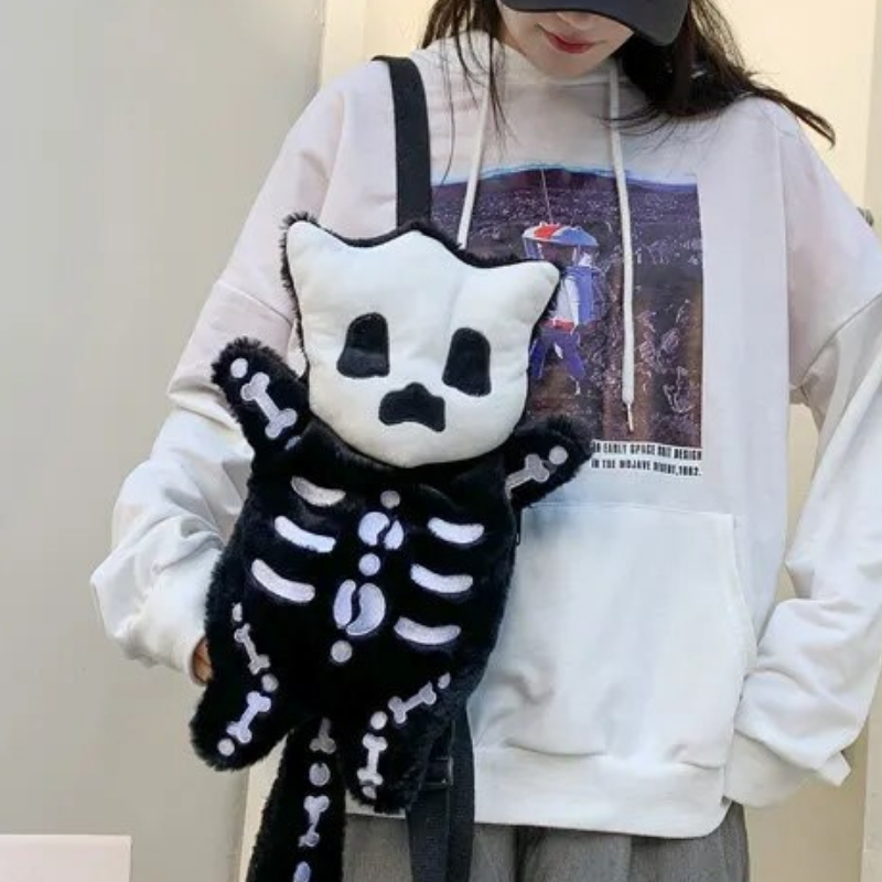 Skull Plush Backpack