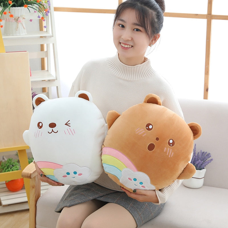 Kawaii Bear Plushie with Blanket