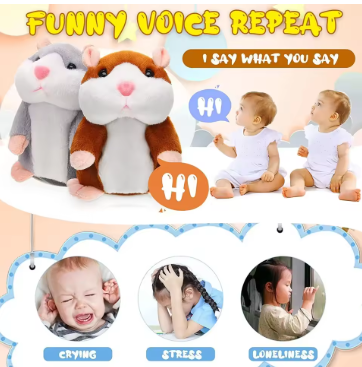Hobbit the Talking Hamster – Voice-Repeating Plush Toy