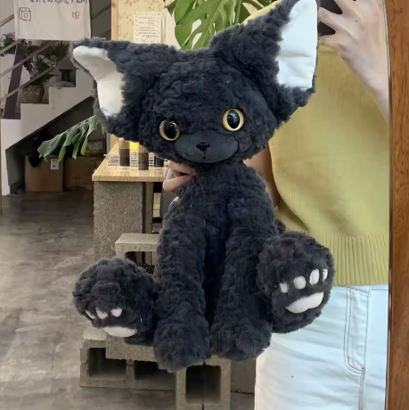 Dexter the Devon Cat – Midnight Curl Plush