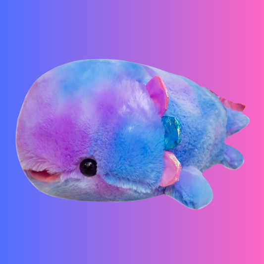 Rainbow Axolotl Plushie